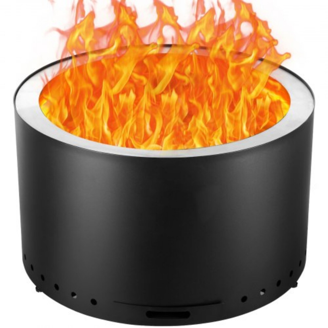 Smokeless Fire Pit Stove Wood Burning Portable Firepit with Removable Ash Pan Outdoor